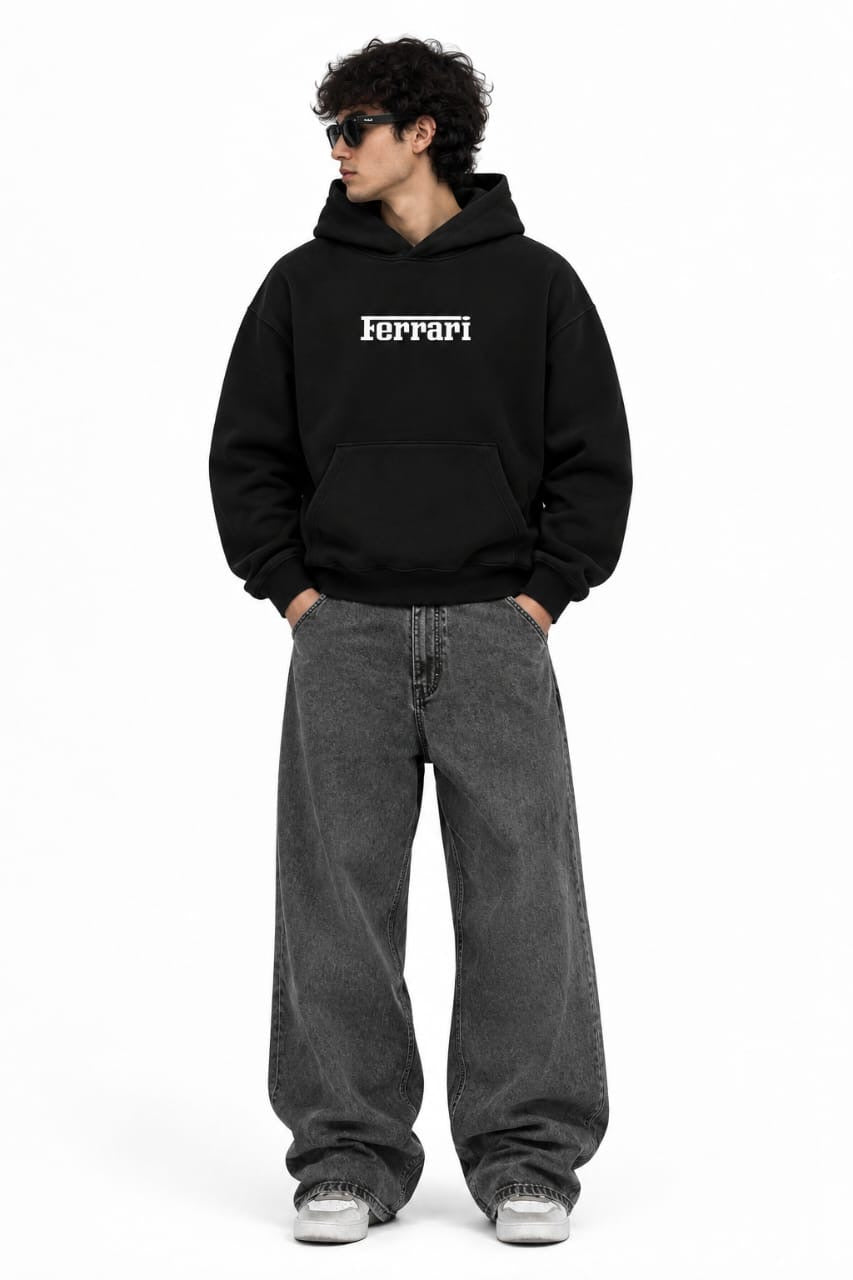 Ferrari F40 Unisex Hoodie Oversized Black Racing Sweatshirt🏎️
