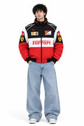 Ferrari Racing Vintage Unisex Jacket Red Black & White